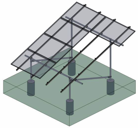 Tamarack Solar Ground Mount 4 Panel Add On Kit - GM Kit B 90804-A